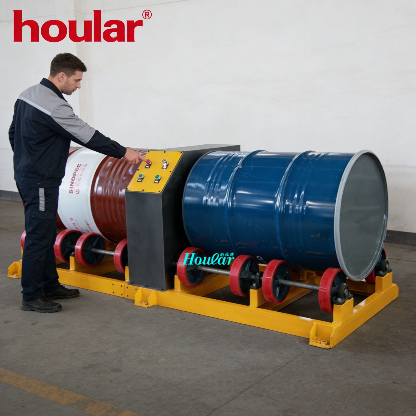 单双油桶旋转器油桶翻转器TY600化工物料搅拌混合器单桶电动旋转