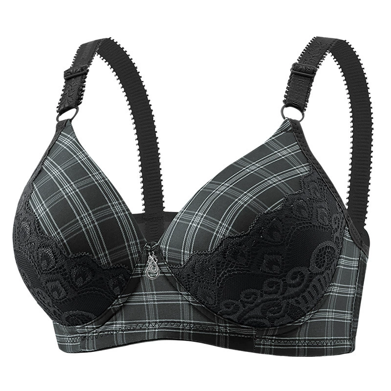  Underwear, supporting comfortable wireless bra, for middle age, plus size