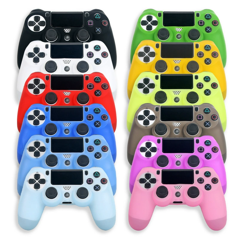 Силиконовый чехол для геймпада (Sony PS4) — защитная крышка с мягким хватом, несколько цветов