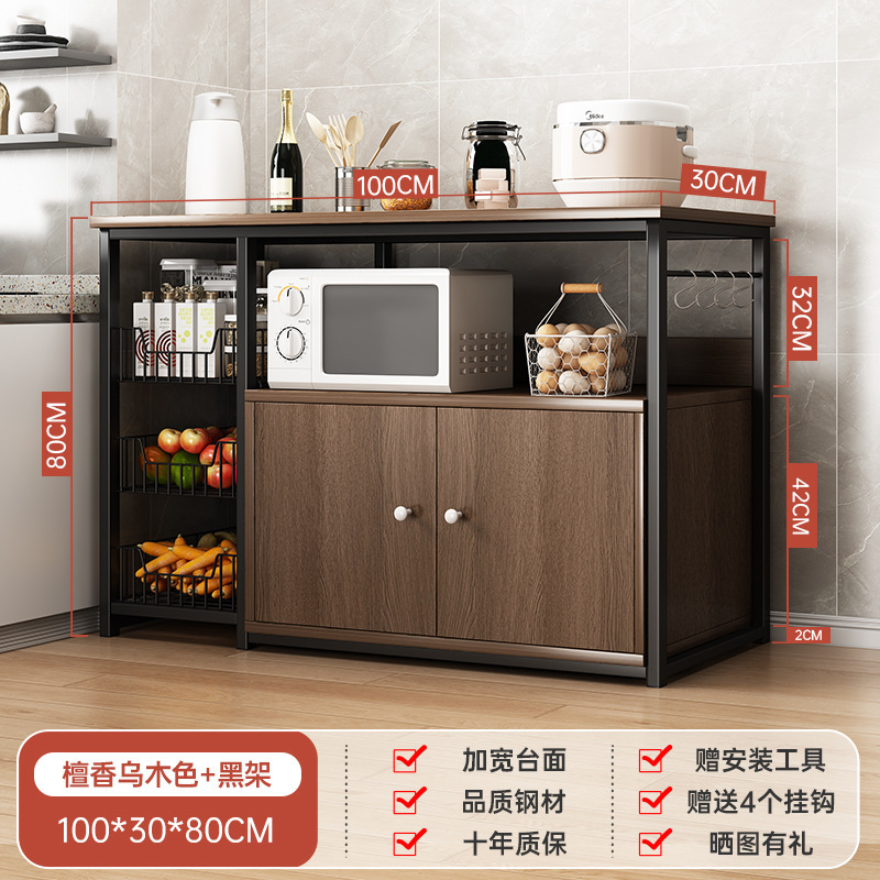Fábrica de venta directa gabinete de comedor estante de cocina piso multicapa con puerta gabinete de almacenamiento gabinete doméstico gabinete multifuncional