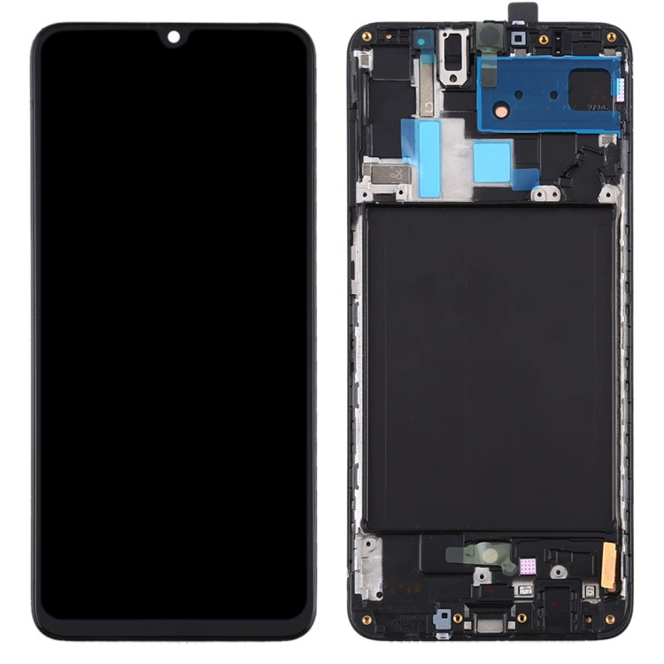 Подходит для Samsung Galaxy A70 оригинальный LCD тач-ассамблей с рамкой SUPER