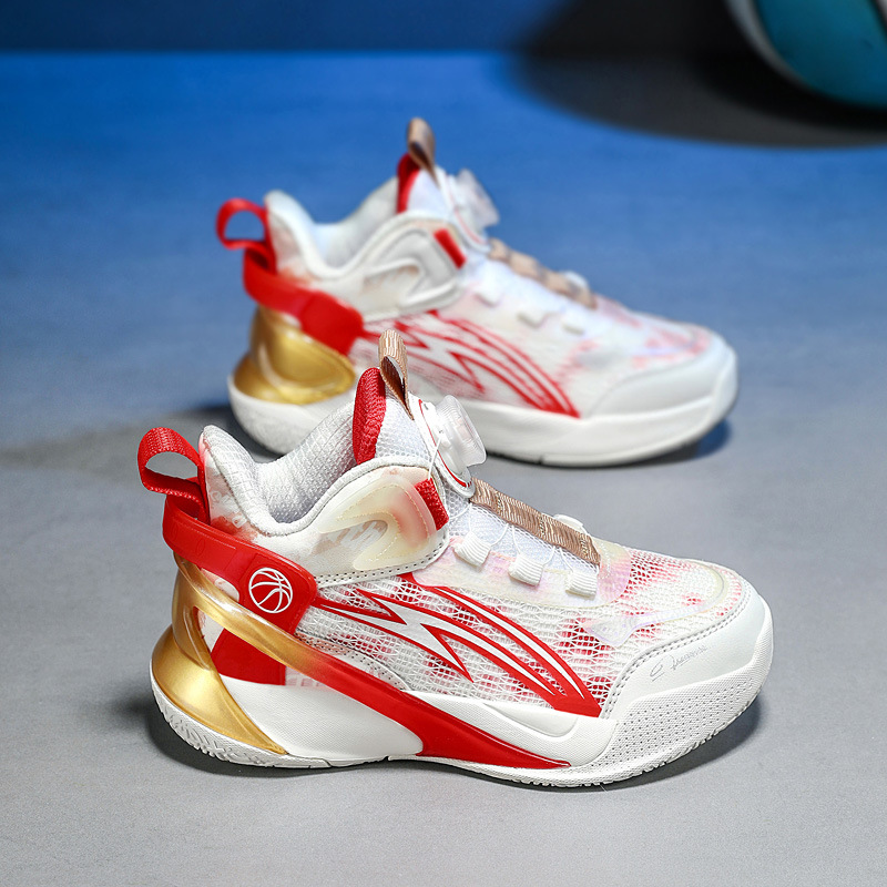 Chaussures de basket-ball pour enfants, chaussures de sport à bouton antidérapant, nouvelle collection automne/hiver 2023_voghion.com