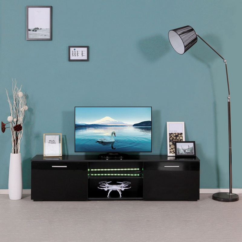 Gabinete de TV simple sala de estar moderna luz gabinete de piso de lujo simple almacenamiento pequeño apartamento gabinete de TV con luz