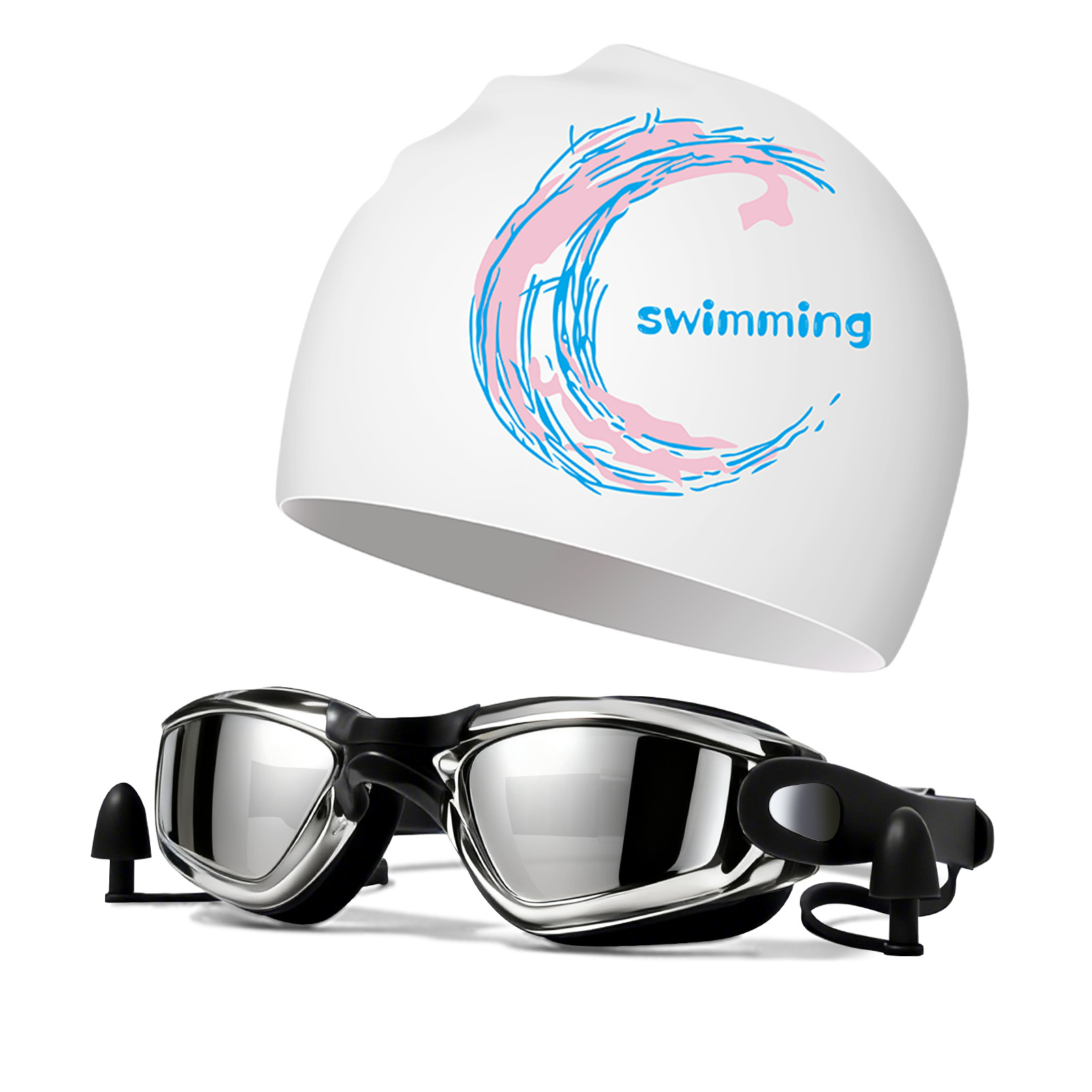 Sombrero de natación de silicona para adultos unisex aumenta la protección solar no estrangula la cabeza profesional de entrenamiento impermeable sombrero de natación fábrica al por mayor