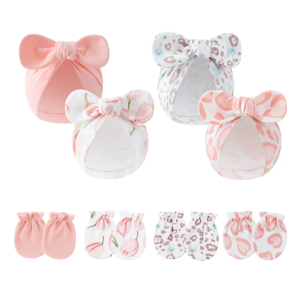 Champagne + Pink Love + Rabbit Leopard Print + Tulip (round seal + let go)