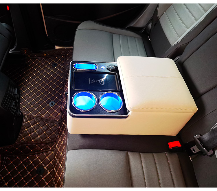 Car Rear Armrest Box, Universal Second Row Middle Storage Box, Car Rear Seat Armrest Interior Modification