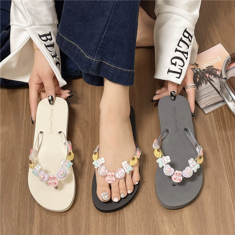 Summer flip flops, beach footwear