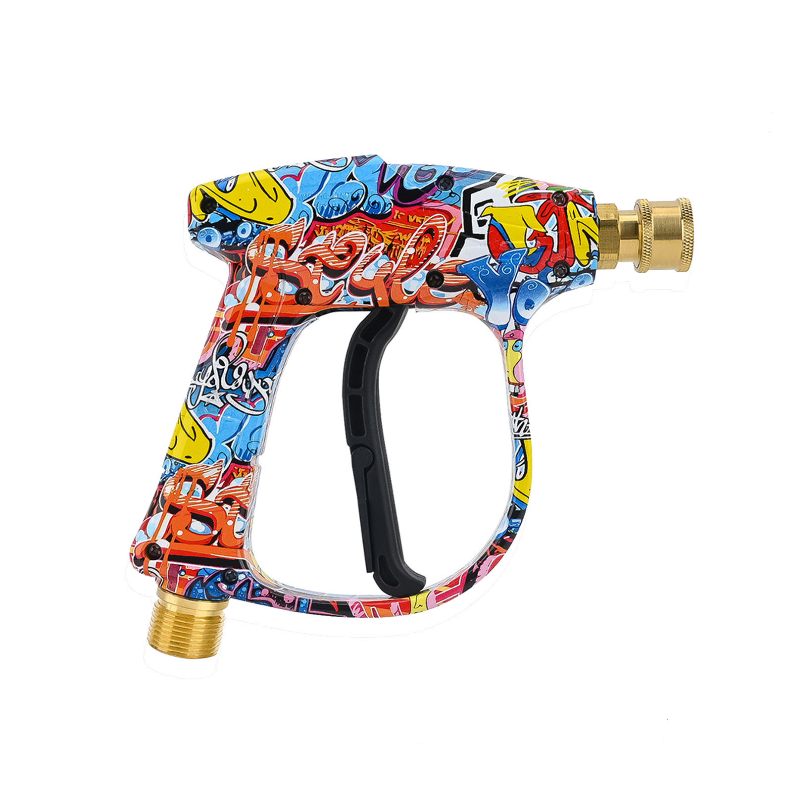 máquina de limpieza de alta presión pistola de agua de lavado de automóviles 5 boquillas de color en forma de ventilador 750 espuma de polietileno pintada cabeza de pistola de agua M22 pistola de agua