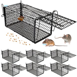 6Pcs Humane Metal Rodent Trap Cages for Mice Chipmunks Cross-Border