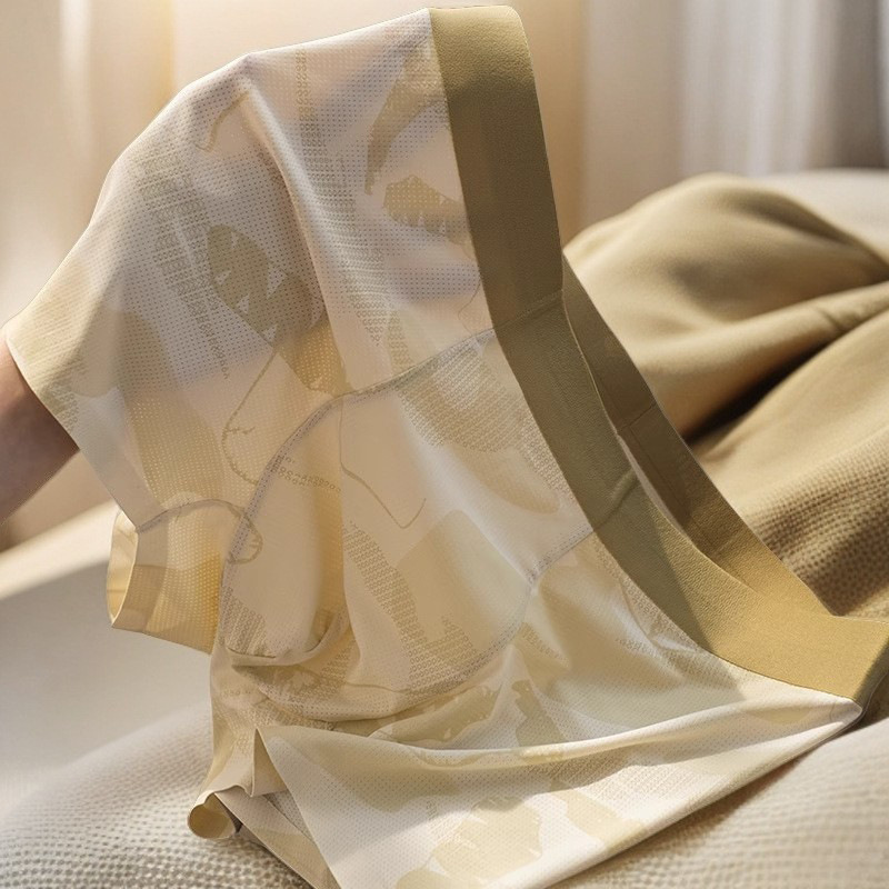 Summer Ice Mesh Underwear Men's Boxer Ice Mesh Men's Underwear Camouflage Printing Seamless Manufacturer Batch