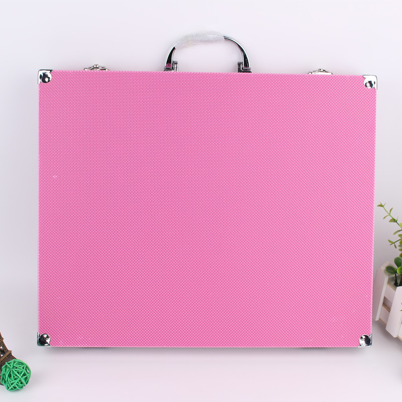 Los niños 150 caja de aluminio de lujo color pluma traje estudiante pintura graffiti pluma dibujos animados arte pintura cepillo Premio regalo