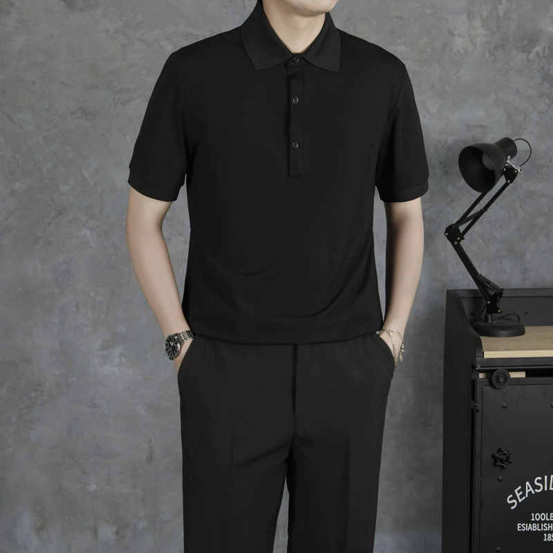 Полосатая футболка мужская с коротким рукавом и отворотом, летняя свободная одежда для мальчиков, летняя мужская поло Paul