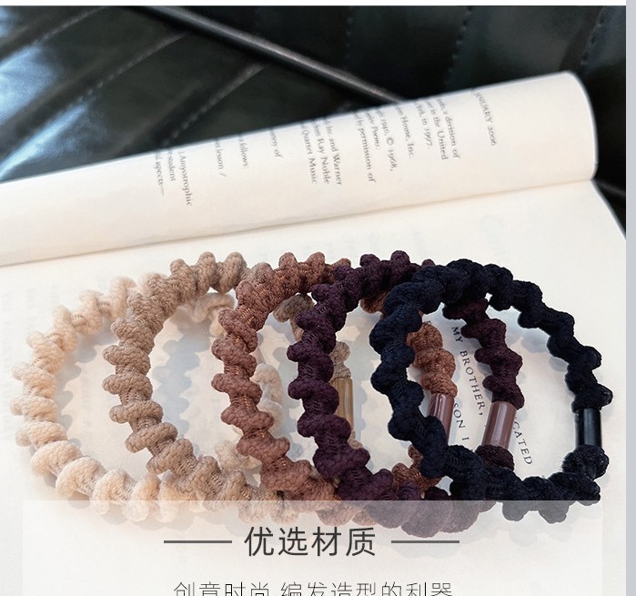2025新款头绳皮筋女简约发绳高弹力耐用橡皮筋发圈高马尾皮套发饰|undefined