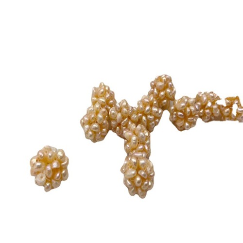 Factory Direct Supply Handmade Natural Freshwater Pearl Ball DIY Earrings Drop Earrings Hair Accessories Wholesale