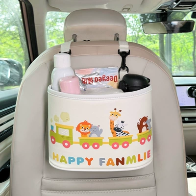 Car storage bag/box | Artifact - storage-bucket-happy-family-train-pull-toy