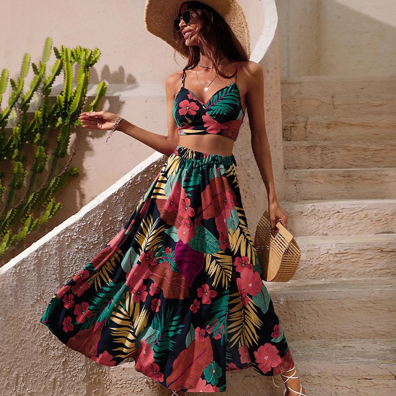 Floral Printed Beach Dress 6
