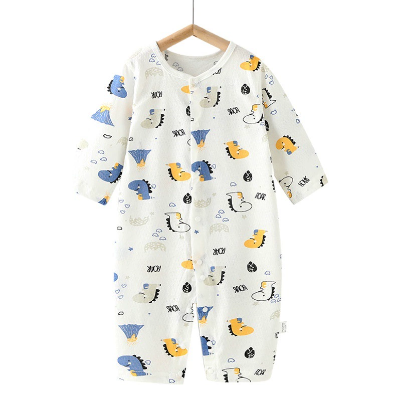 Новый детский комбинезон весна-лето тонкий кондиционер детская пижама с длинными рукавами Одежда для новорожденных одежда