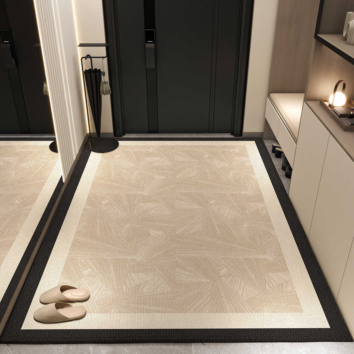 Alfombra de puerta de entrada alfombra de puerta de entrada alfombra de puerta de alta calidad alfombra de puerta doméstica portable de lujo ligero alfombra de pie alfombra de pie