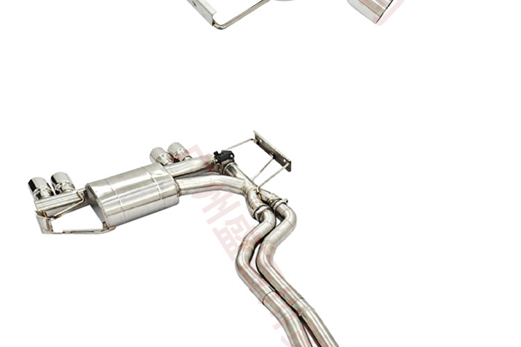 Suitable for 04-06 Bmw E46M3 Stainless Steel Exhaust Pipe with Valve, Mid-Section and Tail-Section Cat-Back Muffler Tailpipe