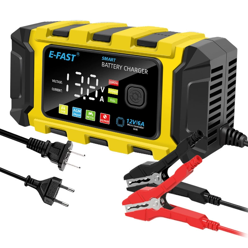 Автомобильный мотоцикл аккумуляторное зарядное устройство свинцово-железо литий зарядное устройство 12 В зарядное устройство