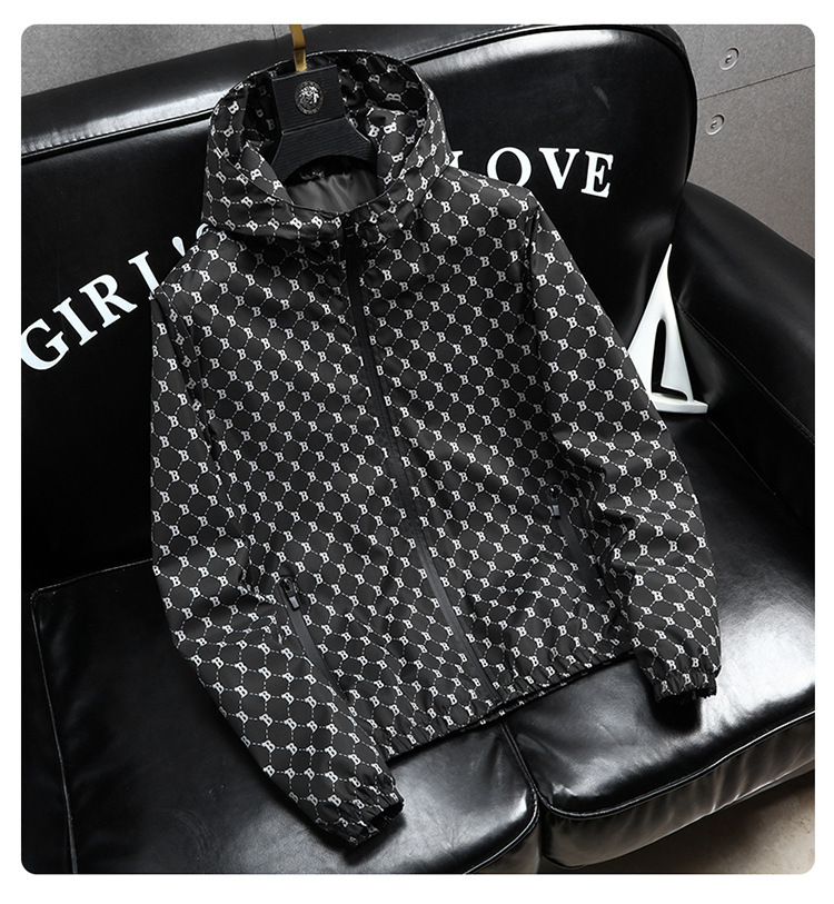 Men's Hooded Jacket Lightweight Sun Protection Sunproof Outerwear_voghion.com