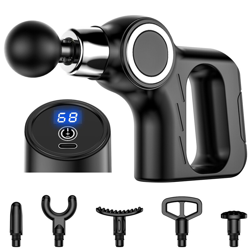 メーカー三角筋膜ガン MINI ミニポータブル筋弛緩装置電気フィットネス筋膜筋膜ガン|undefined