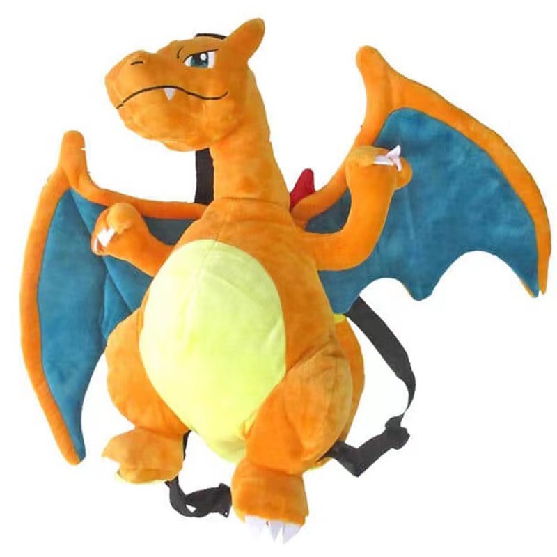 Anime Fire Dragon Plush Backpack - Image 2