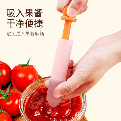 Silicone decorating pen chocolate jam cream decorating mouth cake DIY graffiti pen squeeze cream gun baking tool