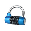 Alphabet lock password lock 5 digits can add logo gym locally wardrobe door password hanging lock English letter password lock