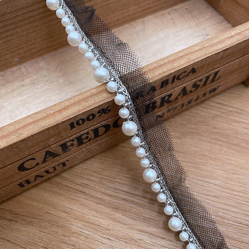 網布銀糸リボン手作りビーズ真珠レース民族風漢服装飾模造真珠diy補助材料卸売り