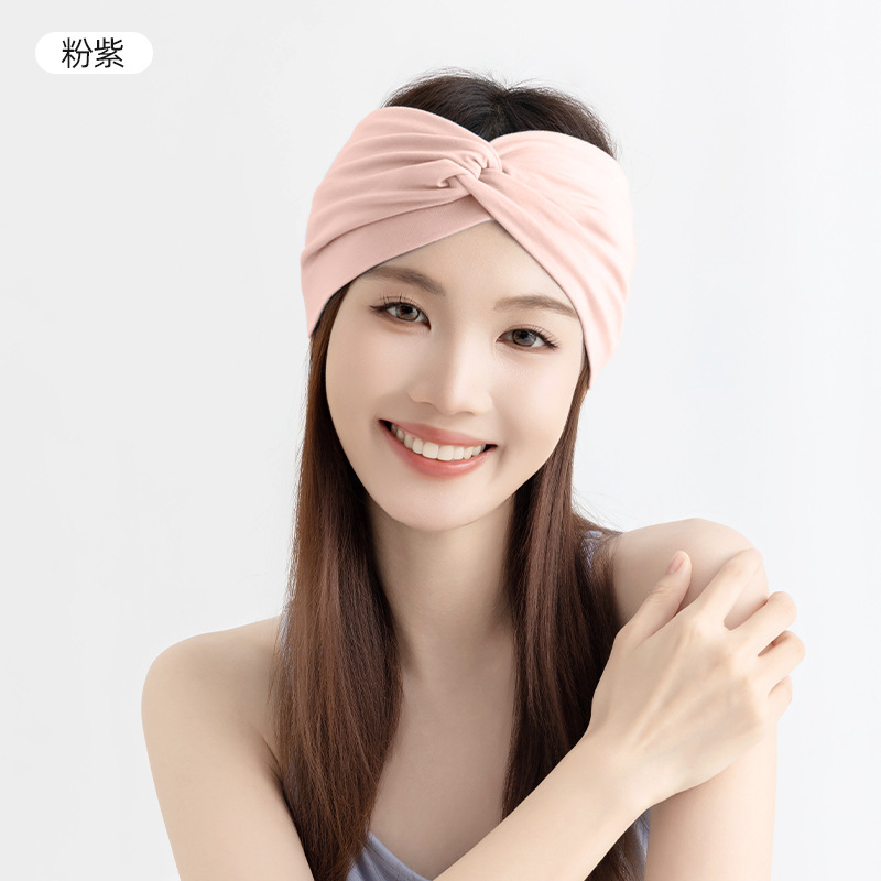 超薄型、幅広、滑り止め産後ヘアバンド、妊婦用エアコン付き部屋防風額保護帽子、マタニティターバン、超幅広夏|undefined