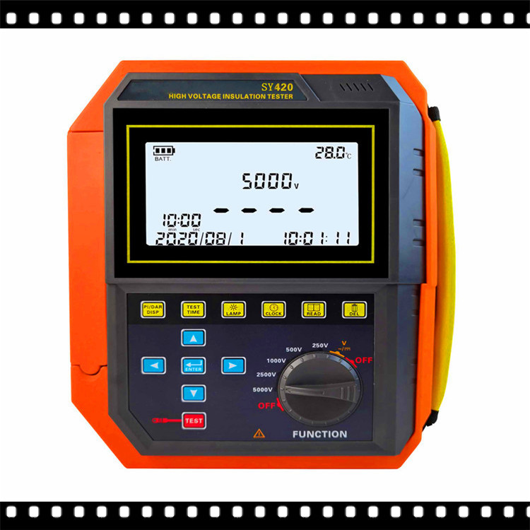 SY410绝缘电阻测试仪 5000V兆欧表带极化指数吸收比测试放电功能