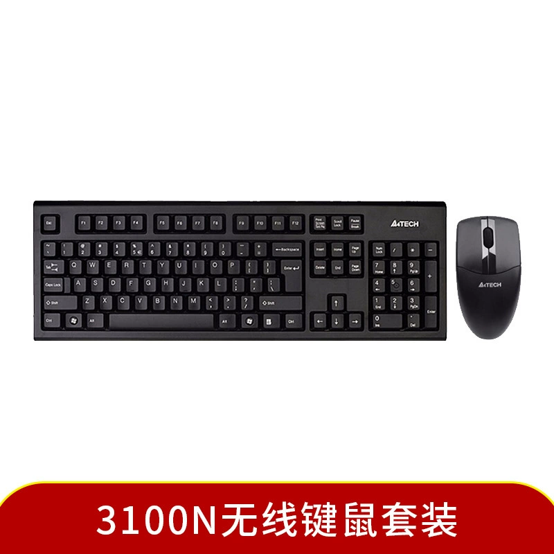 A4Tech (Double Fly) 3000N беспроводной набор для ноутбука/ПК, офисный, низкое энергопотребление, 104 клавиши, экономичная клавиатура и мышь