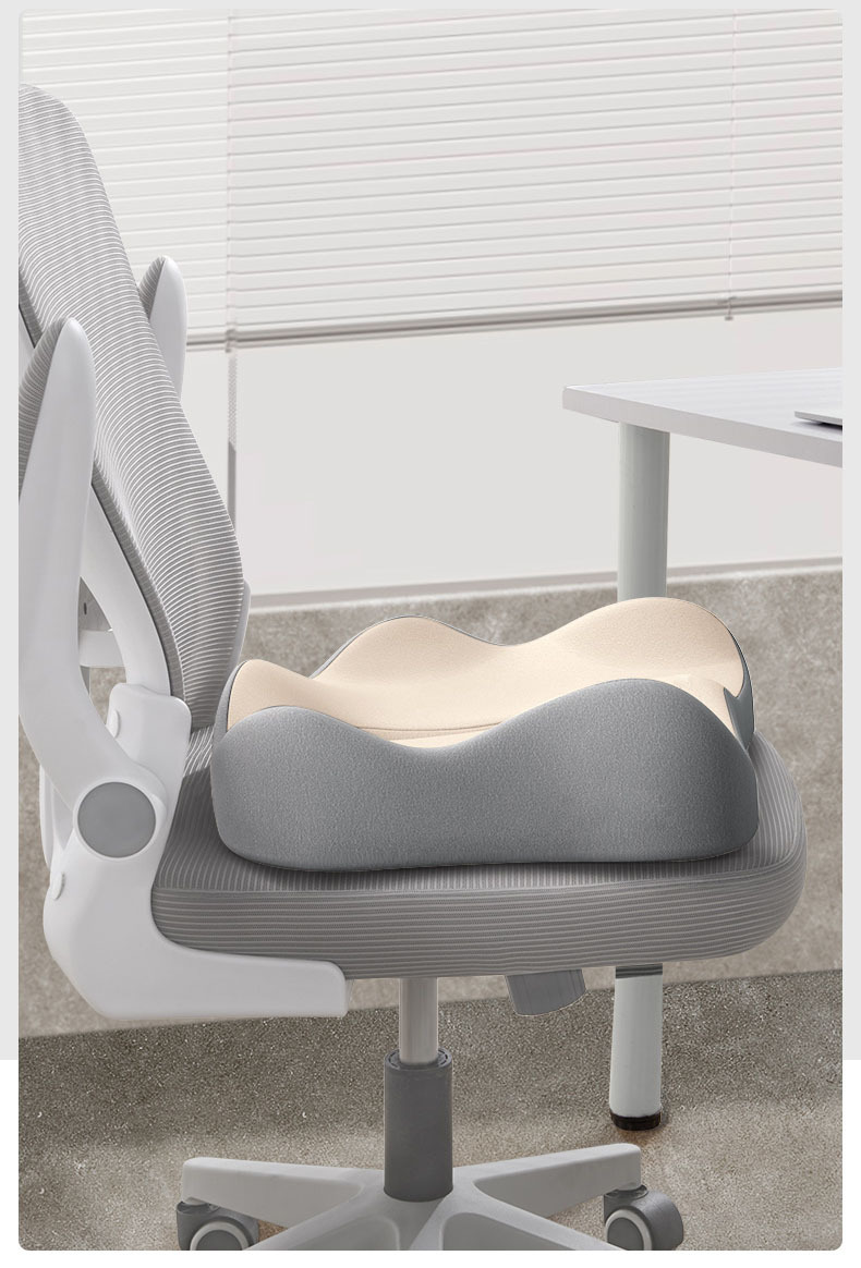 Cross-Border Wholesale Cushion, Memory Foam Cushion, Long-Term Sitting, Not Tired, Backrest Integrated Cushion, Breathable Butt Cushion, Lumbar Support Set