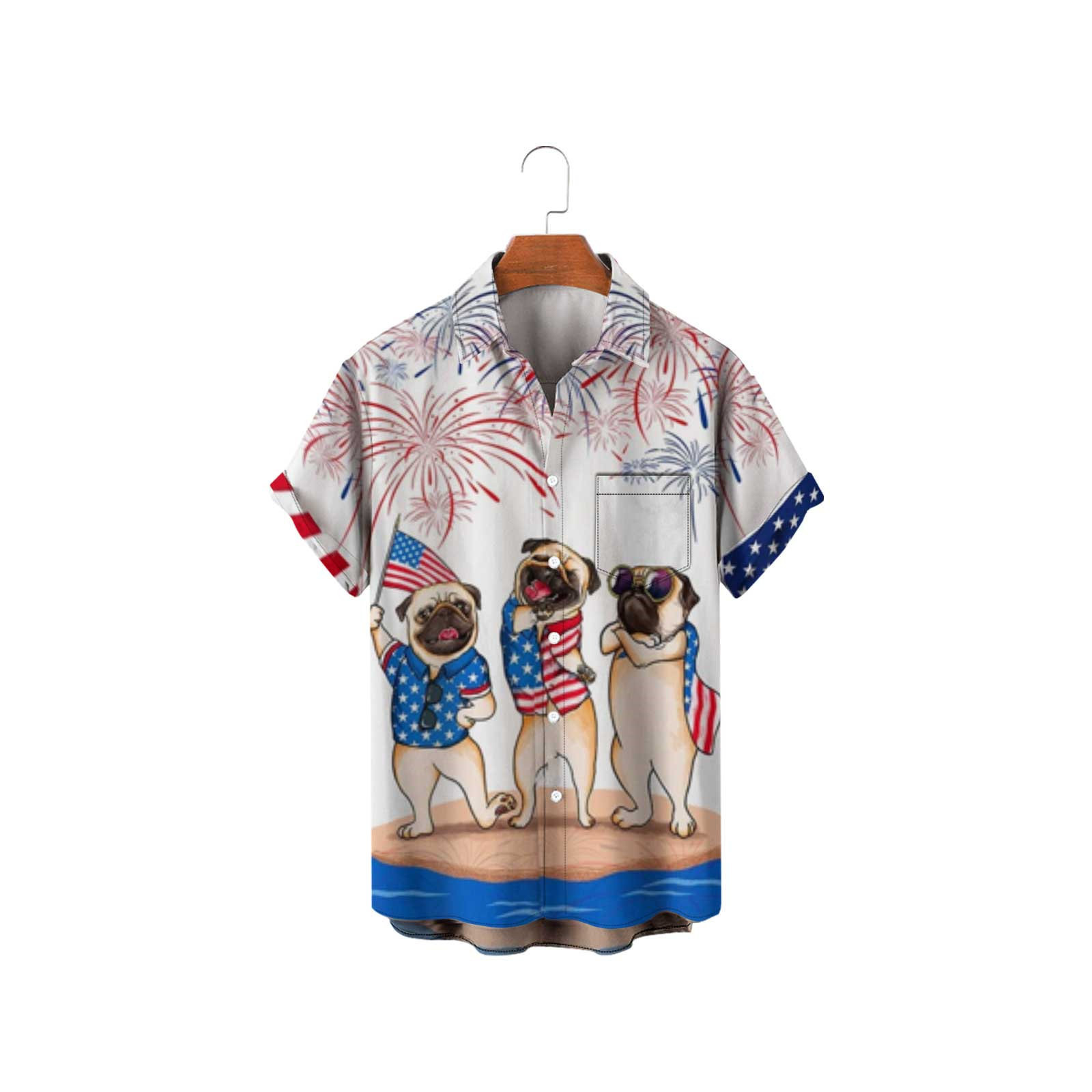 Playa hebilla serie deportes año nuevo camisa cárdigan camisa casual seis hombres Navidad transfronteriza 2024 corto Europa y América