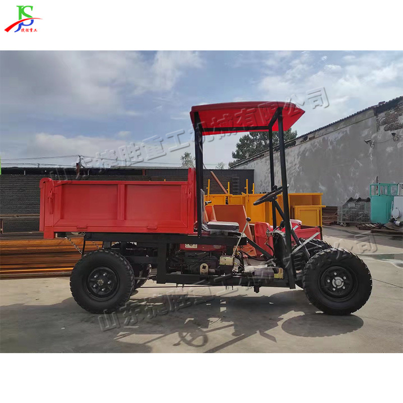 捷胜牌液压自卸四轮运输车 小型柴油四马车 矿用拉煤拉石小四轮