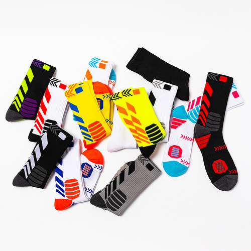 Elite Training Socks Basketball Socks Trendy Color Block Ankle Socks for Men and Women Professional Sports Socks