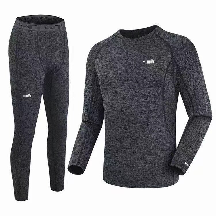 Canadian Northern Ski Thermal Underwear Men's Tight Sports Running suit Base Compressed Outdoor fleece-lined Winter