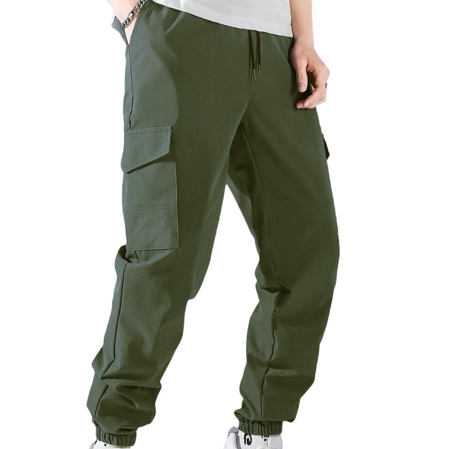 Nei Aarbechtshosen, High-Store Casual Leggings mat ville Pocketen, Männer_voghion.com