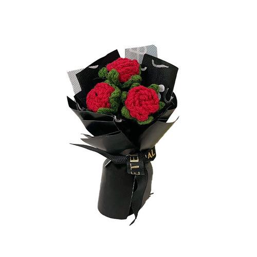 Mini bouquet, hand-woven creative car-mounted simulated bouquet, finished air outlet decoration, gift to the goddess