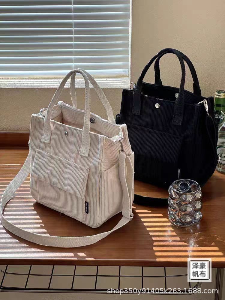 Bolsa de bolsillo de mano de velcro original, bolsa de bolsillo de mano, bolsa de comedor portátil universal simple para estudiantes