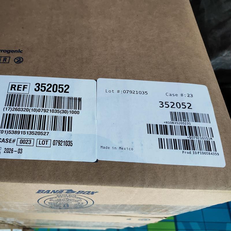 Falcon 352052 5ml流式管圆底试管无帽灭菌12×75mm 现货实验级