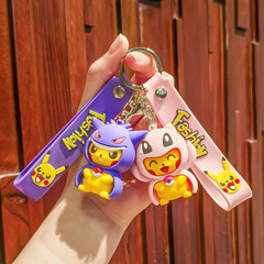 新商品の変装ピカチュウのキーホルダーに飾られた創意宝可夢アニメの可愛い公仔カバンのペンダントプレゼント