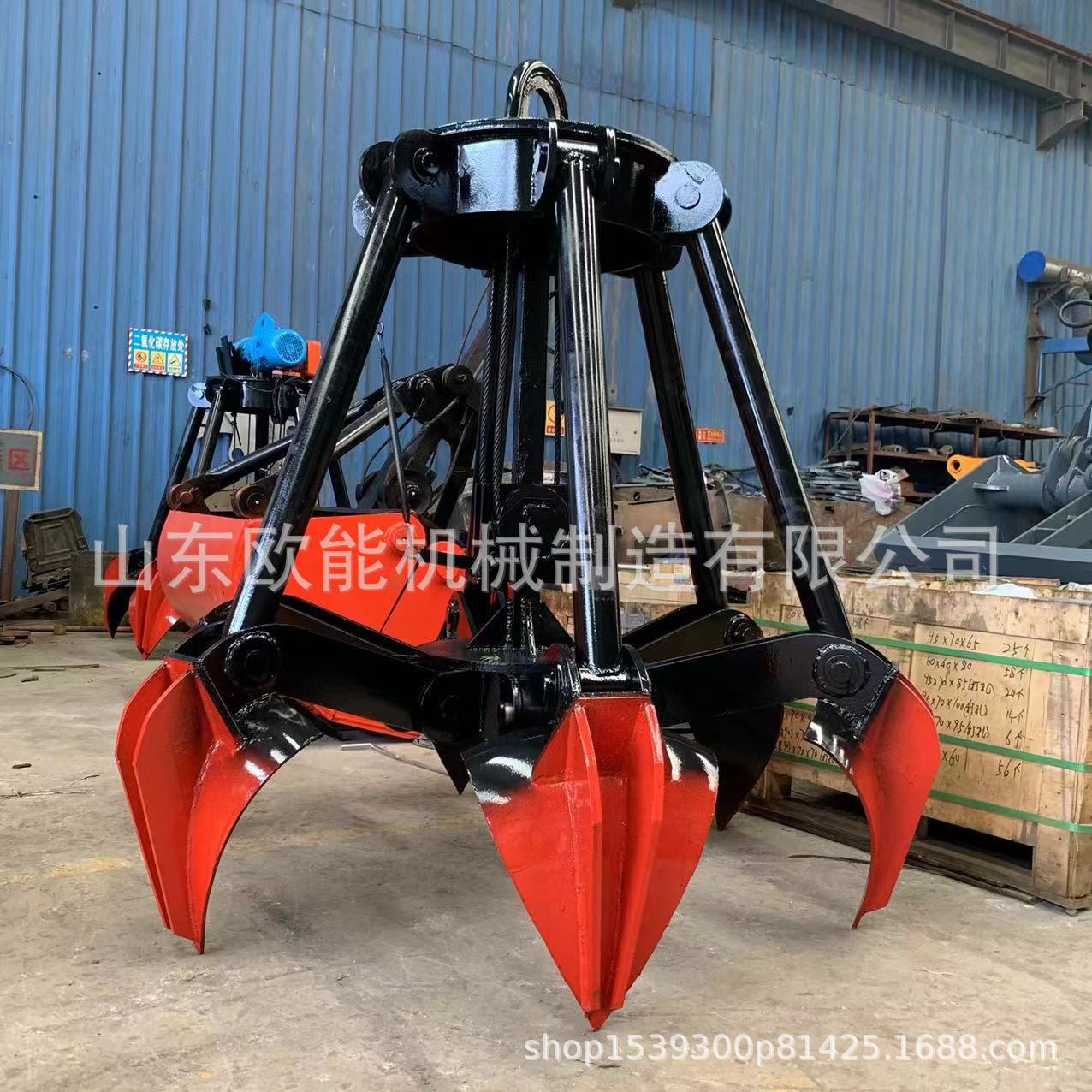 机械行车污泥东欧抓斗废钢起重机抓斗大量电动工地能山多瓣
