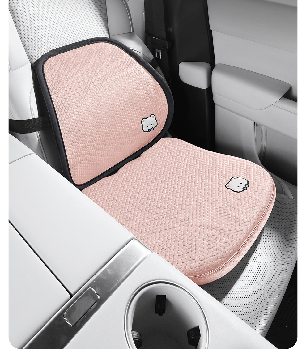 Ice Bean Cushion Car Seat Cushion Integrated Chair Pad for Office Work, Long Sitting Without Fatigue, Computer Chair Stool Cushion for Summer