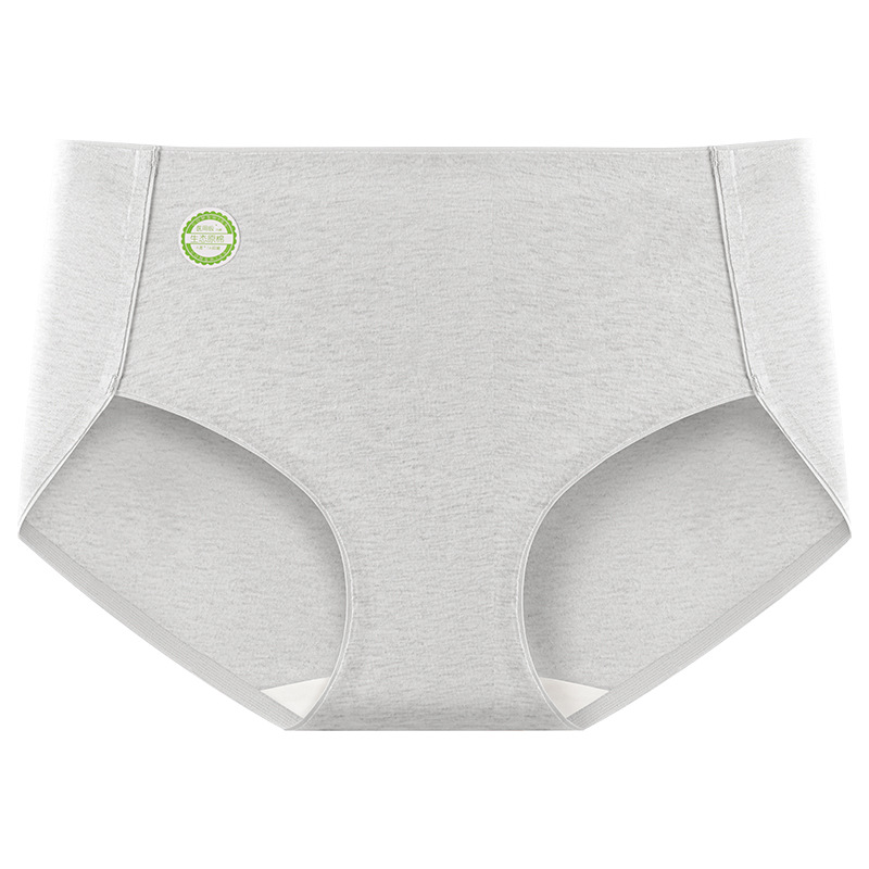 Una categoría de algodón puro 2025 nuevo estilo entrepierna antibacteriana entrepierna larga transpirable color médico algodón de talla grande cintura media sin costuras ropa interior para mujer