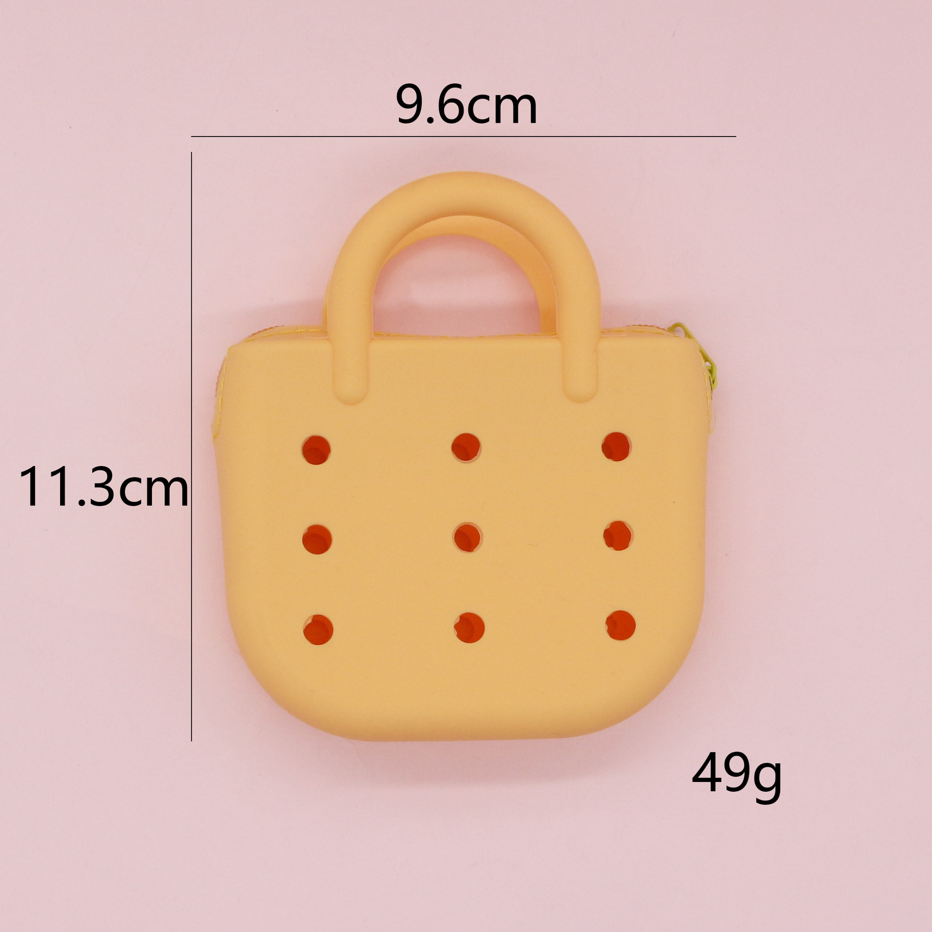 Monedero de silicona portátil explosivo lindo bolso de playa ligero y compacto nuevo bolso de almacenamiento de agujero de bricolaje de dibujos animados