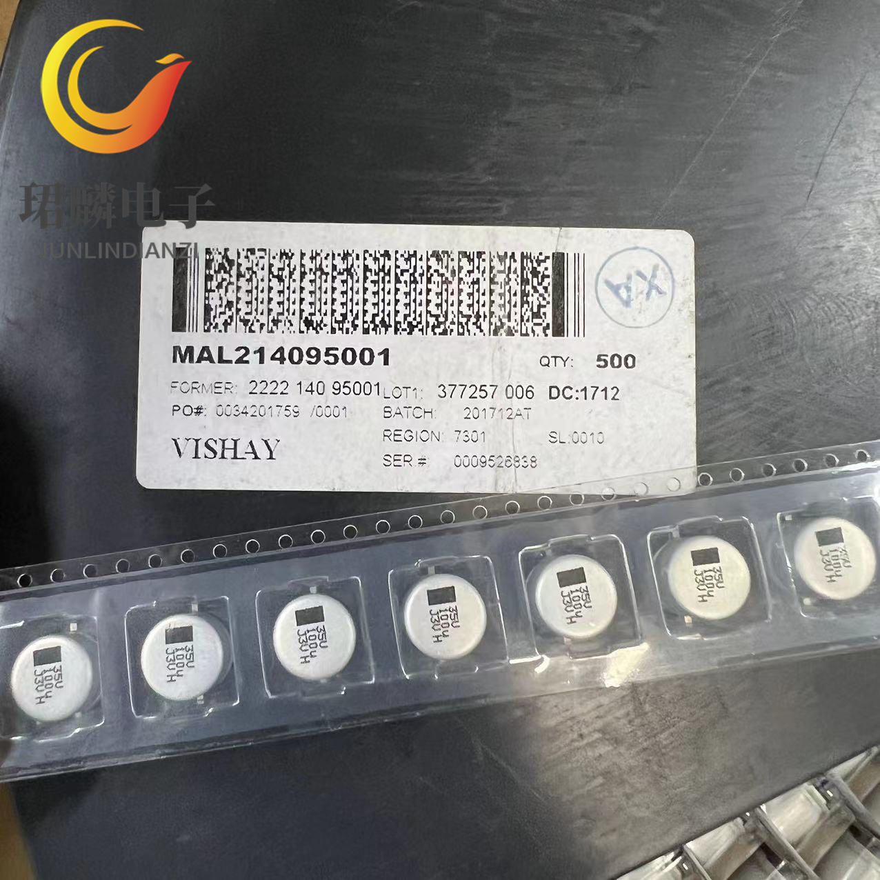 35V100UF 10X10 VISHAY威世电容 MAL214095001 原装现货 可直拍