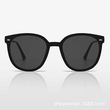 新款高品质TR90金属太阳镜偏光镜一体片墨镜大框素颜厂家现货批发