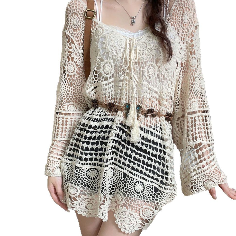 Lace long summer T-shirt